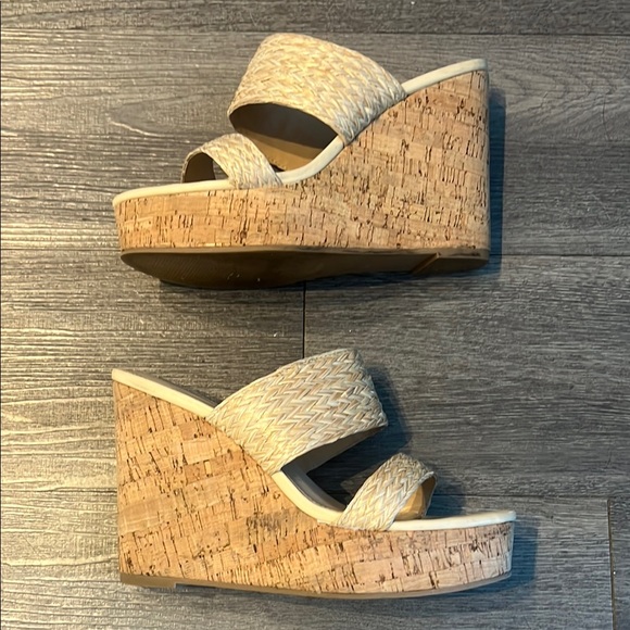 Steve Madden sunrise straw wedge sandals - Picture 4 of 6
